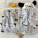 Jingpufei Sommer niedlicher Hund Baumwolle Gaze Home Clothing Drei-teilige Yunduo Cotton-J9901# Paradise Welpe Drei-teilige Set M [Vorschlag 75-100Jin [Jin ist gleich 0,5 kg]]