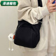 Yunluo Casual Nylon Stofftasche Frauen neue Volkswagen Schale Leicht und vielseitig große Kapazität Crossbody -Bag -Umhängetasche Schwarz mit Anhänger
