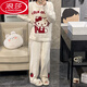 Pyjamas Langsha pour les femmes en automne et hiver en velours à bas prix en velours épaissis 2024 NOUVEAU KT CAT CAT Large taille Vêtements Home Clothing TX-9904-KT CAT SIME Taille (80-140Jin [Jin est égal à 0,5 kg]))