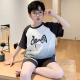 濮水方方夏季薄款棉男童睡衣短袖套装12岁男孩家居服 655【棉】 均码 16码 建议130-140厘米 体重