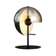 
Modern light luxury desk lamp Nordic simple designer bedroom bedside lamp glass creative living room decoration lamp light gray M1098 light gray style button switch