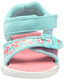 Shuangjian Dr. Scholl s Children's Baby Girl Time2play Toddler Sports Sandals Aqua Blue Floral Nylon 6 Infant