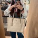 蔻驰（COACH）新款mollie大号单肩手提购物袋直*邮官方正品 CV967 SVPWH浅奶茶色 美现