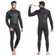 SBART 1.5mm one-piece swimsuit men's warm and cold-proof wetsuit long-sleeved one-piece trousers sun protection wetsuit 1283 black 1.5mm M