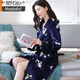 
Modal brand 2024 new autumn and winter coral velvet nightgown for women thickened warm medium-length flannel nightgown bathrobe light gray bathrobe Y719 M (recommended 100 Jin [Jin equals 0.5 kg])