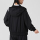 耐克（NIKE）女子大勾撞色运动套装 2025夏季跑步健身训练服潮流时尚休闲衣裤 聚酯纤维 黑白连帽夹克外套 上装 M