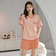 Modal 2025 Nuevo pijama para mujeres en verano pantalones cortos de jaleo de algodón puro para traje de ropa para el hogar portátil Z9853 m [Recomendado para usar 80-100Jin [Jin iguala 0.5 kg]]