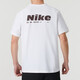 Traje deportivo de secado rápido de verano de Nike (Nike) para hombres, ropa casual de seda de seda de hielo moderna y de moda, camiseta de manga corta HV4882/blanca, Top S