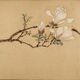 溥畔明文徵明白玉兰图卷花鸟画微喷仿古复制品新中式装饰画卷轴挂画 明文征明白玉兰图卷28X256厘米1 专用宣纸喷绘乳白色横轴装裱