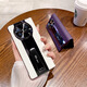 Whale Cat is suitable for Huawei matex6 mobile phone case genuine leather new smart flip leather case matex5 collector's version bracket matex5 lens all-inclusive anti-fall x6 high-end sense men and women business black] smart flip-free cover-high-end imported cowhide-with bracket Mate X6 collector's version