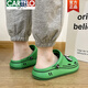 Cartelo Crocodile (Cartelo) Sensación del heces Zapatos para mujeres Sandalias de mochila gruesas de verano Aumento de altura sin deslizamiento 2025 Nuevas zapatillas para mujeres primavera y otoño 6231-2 gris 44 45