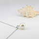 Pingyan North Sea grown freshwater pearl pendant single bright light 10-11mm white freshwater pearl pendant
