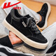 Huili Men's Chaussures Nouvelles chaussures en toile Men's Retro polyvalent basse bas Sole Sole Casual Board Chaussures L272G Black 41 pour hommes