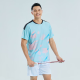 MU Butterfly Badminton Kleidungsstück Set Frauen koreanischer Sommer schneller trockener Trainingsteam Einheit Kurzärmel Männer Wettbewerbswettbewerb Einspannung Customized Slot Pong Jersey G719a Herrenhellblau Top + 201 White Hosen m