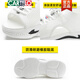 CARTELO Sandals for women in summer 2025 new fish mouth white shoes flat sole sports soft sole women beach thick sole shoes women's shoes 101 white 36