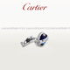 Cartier (Cartier) Ballon Bleude Cartier Blue Balloon Series Steel Silver Palladium Plated Cufflinks Official Authentic Dark Blue
