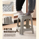 Anafor plastic stool household small bench shoe changing stool baby dining chair learning chair back chair HK5178 gray