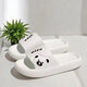 Wanmanduo simple slippers for men in summer wear 2025 new sports wear-resistant home bathroom anti-slip soft-soled sandals 9903 men white 36-37 women