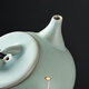 Puqi Ru kiln teapot single pot household curium nail high-end ceramic ice crack glaze kung fu tea set accessories for one person stone ladle teapot