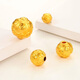 BZK pure gold 999 copper coins small gold beads versatile gold money beads Passepartout transfer beads gold-plated powder 0.06g 10mm money beads diy single sale