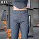 Jeep Spirit Hosen Männer Frühling und Herbst loser Straight Trend Grey Business Casual Hohose 2025 Sommer neue Hosen Männer Yt838 Gray 32