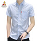 Vogelscheuche (mexikanisch) 2024 neues Hemd Summer Thin Herren kurzärmelig kariertes Hemd Casual Korean Style Slim Cotton Top 844 Khaki M 80-104jin [Jin gleich 0,5 kg]