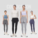 Mantenga las leggings transpirables de secado rápido para mujeres para mujeres que corren moda falsa de dos piezas de dos piezas 12588 clásico negro m