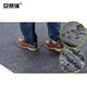Anseri PVC de doble rayado Mat de piso compuesto Hotel Mall Groove Remocalización de polvo Anti-Slip Fotheps Mat Gray 1.815m 13709