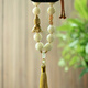 Yusenyi 2024 Dragon Year Car Rearview Mirror Pendant Lotus Baby Buddha Bodhi Lotus Car Interior Decoration Ladies Men Good Luck Pink