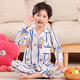 Senyan Children's Pyjama 2025 Spring Neues Ultraman Frühling und Herbstwolkenwolkenbaumwäsche Langhülle Dünnes Set Kinderhaus 9934-Ling Nabelle 170 8 Größen [Empfohlene Höhe 100 cm-110 cm