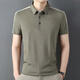 
GY goldlion summer short-sleeved polo shirt for men new high-end business clothes casual lapel half-sleeved T-shirt for men 9902 white one size M