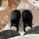 Bangboshi Brotschuhe für Frauen 2025 Herbst Neue schwarze schwarze dicke lockige board schuh schuhe sportschuhe vielseitige arbeitsschuhe trainieren schuhe schwarze dick löste schuhschuhe [4,5 cm] 36