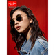 雷朋（RayBan）墨镜太阳镜金属圆形眼镜复古偏光男女款0RB3447可定制 9277B1玳瑁色镜框深灰色镜片53mm