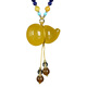 OUCERNY Beeswax Pendant Collection Gourd Pendant Natural Unoptimized Raw Mineral Amber Full Honey Chicken Butter Yellow Pendant Orphan