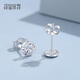 Misu New PT950 Starburst Platinum Earrings Genuine Shining Platinum Earrings Versatile Earrings for Girlfriend’s Birthday Gift Customized Deposit Contact Customer Service