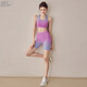 OIMG Yoga Clothes Set Female Fairy Qi High-end Professional Pilates New Style Yoga Clothes Female Dopamine Gradient Exercise Purple Pink Suit M 100-120Jin Jin is equal to 0.5kg