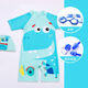 Shanye children's swimsuit boy one-piece small, medium and large children's swimsuit equipment student boy suit pants swimsuit playful T-Rex swimming cap + swimming goggles + nose clip earplugs XL recommended height 125-140cm
