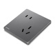 SIEMENS (SIEMENS) Panneau de douille 10A incliné à cinq trous Slim Slimless 86 Type caché Socket Yucai Star Night Grey