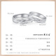 Chow Tai Sang platinum ring Love is endless couple ring PT950 men's and women's couple gift for girlfriend and wife birthday gift Love is endless women's ring about 4.7g