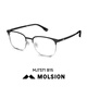 Lunettes à demi-trame (molsion) Frame à demi-trame Frame des lunettes de lumière anti-bleue pour hommes Sven MJ7371B12 Cadre unique