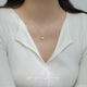 Allied Rare Single 6A Grade Natural Freshwater Pearl Pendant S925 Sterling Silver Necklace Women's Light Luxury High-Class Clavicle Chain Gold Single Pendant (Excluding Chain) Identified Straight Hair