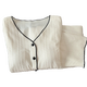 Yamulan Xiaoxiangfeng Apricot Pajamas de algodón puro para mujeres en primavera y otoño 2025 Nuevo estilo con almohadilla de cofre Conjunto de mangas largas integradas ym9921-negras (con almohadilla de cofre) M [sugerido 75-90Jin [Jin equivale a 0.5 kg]]]