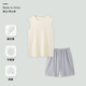 Modal Pure Cotton Pyjamas Herren-Casual Weste Shorts Anzug für sommer atmungsaktive Heimkleidung Großgröße Dünne Mehrfarbauswahl OMM13658 L