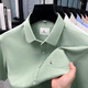 
LAORENTOU high-end long velvet cotton pocket short-sleeved shirt for men's breathable thin comfortable anti-wrinkle shirt casual professional suit daddy suit AN-15261 khaki M