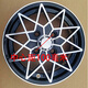 Wan Qinshan de 12 pulgadas de cuatro ruedas 14570R12 Anillo de aluminio 15570R12 Rueda de aleación de aluminio 13570 Motorcycle Tricycle Anillo de aluminio Distancia de centro 100 mm (estilo de gema)