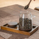 Genas glass tea jar transparent sealed jar household high-end storage tea storage jar coffee bean powder white sugar storage bottle