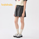 Balabala Kinderkleidung Kinder Shorts Girls 2025 Sommer neuer Stil mittelgroße Kinder Casual Cool Dünne Hosen mittelgrau 20410 130