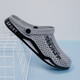 
Pei Shiyan's summer Baotou Drag Men's Outdoor Sandals Sports Slippers Dual-purpose Beach Shoes Anti-slip Fitness and Wear-resistant Hole Shoes Tide 3881 Black 40