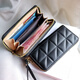 Lakala Sheep Preferred 2025 Fashion New Fashion Simple Diamond Wallet Women Long Student Korean Version Large Capacity Mobile Bag Clutch Black Diamond