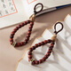 Leledi Retro Car Key Chain Kreative Bag Hanging Dekoration Vielseitiger Anhänger Red Sandelholzschlüsselanhänger
